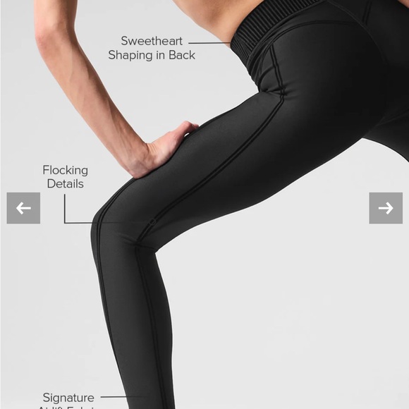 ALO Yoga Black line up legging - Picture 2 of 7